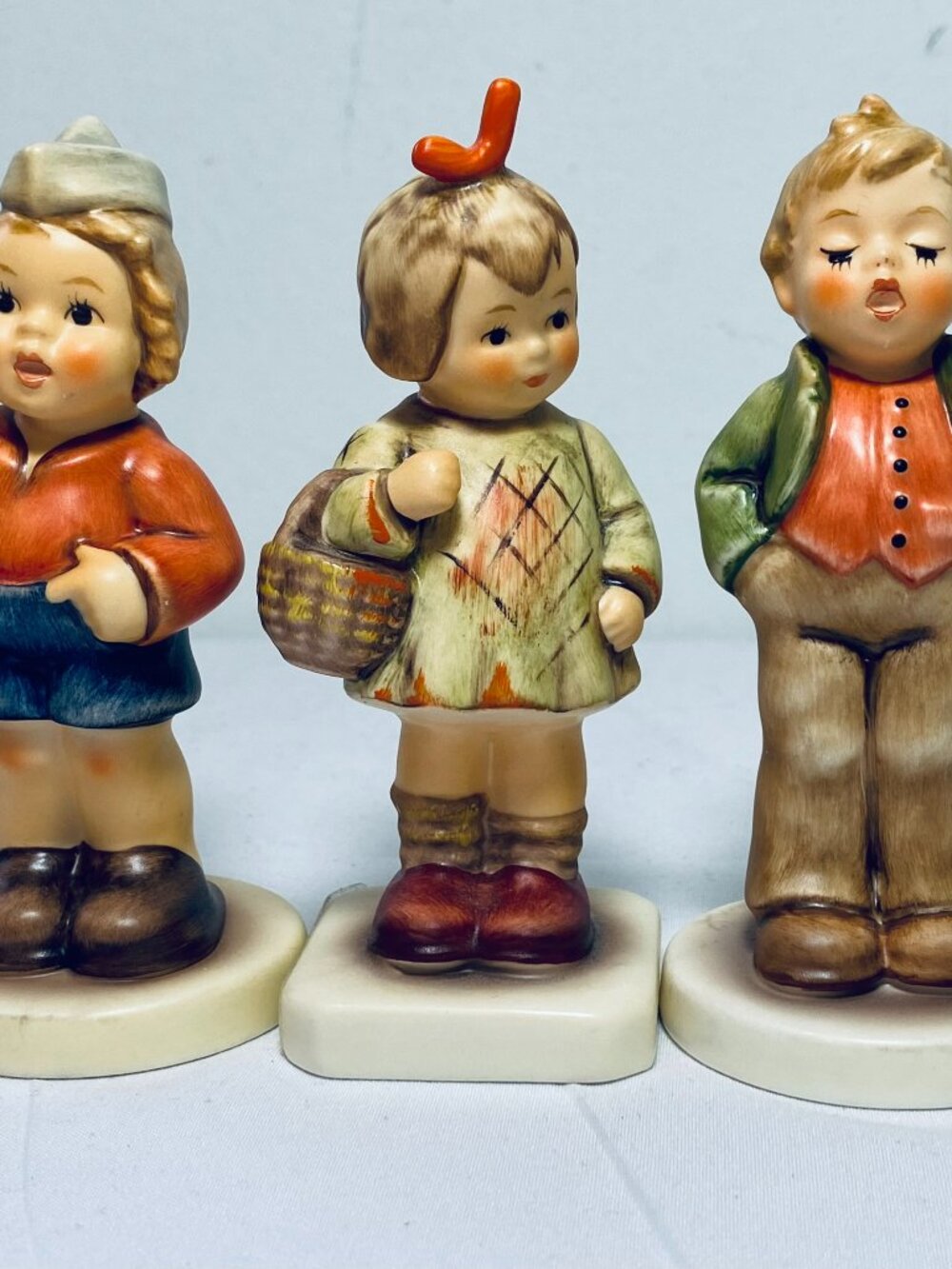 3 VNTG Hummel Goebel W. Germany Figurines:FirstMate/SteadfastSoprano/BroughtGift